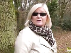 OLDNANNY - British Mature and Blonde in Lesbo Action