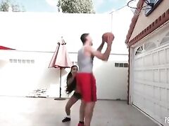 Huge Boob Jade Kush Scores A Huge Dick For Her Oriental Cunt After A Basketball Game