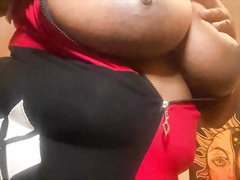 Cute Ghetto CHUBBY Tits Flopping Nipple Teasing In Slow Motion