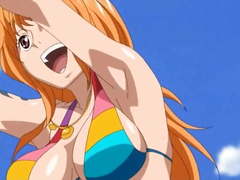 Nami very sexy & bitch in bikini (One Piece)