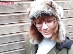 risky side street fuck with a german teengirl escalates!