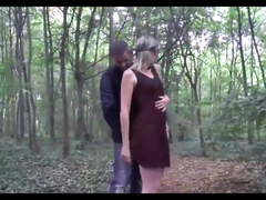 Stranger fucks wife in woods