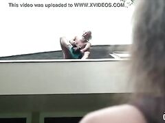 Old man plays a sex game with young girl they have super hot sex