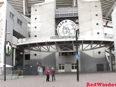 Alternative dutch prostitute gets pussynailed