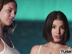 TUSHY LaSirena shares hubby with Gabbie in anal threesome