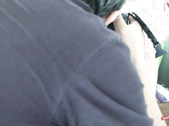 Mommy Darling Is Just Gardening, But Soon Starts Sucking With Her Jugs Swinging Around