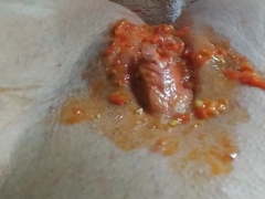 Spicy chilli fetish slut torture orgasm pain wax candle bdsm