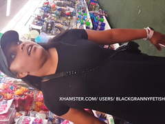 Hairy Big Ass Black Milf Upskirt