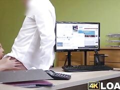 Naughty beauty ass slammed and filmed by false loan agent