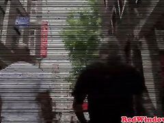 Real dutch hooker doggystyled and tits jizzed