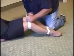 Business Woman Hogtied