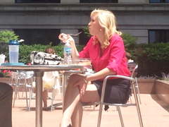 Blonde business woman