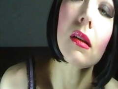 Lipstick mouth tongue fetish